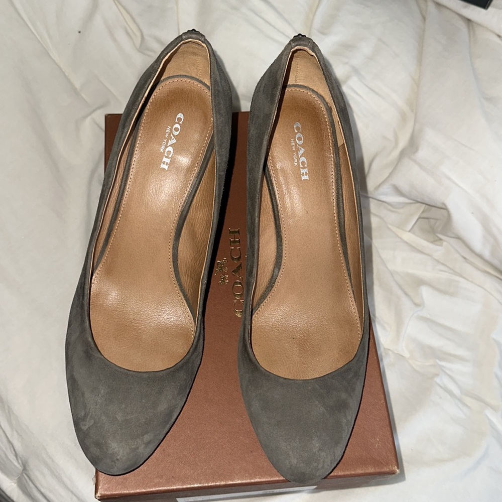 Coach Rilelgh Suede Slate Gray - Picture 2 of 5